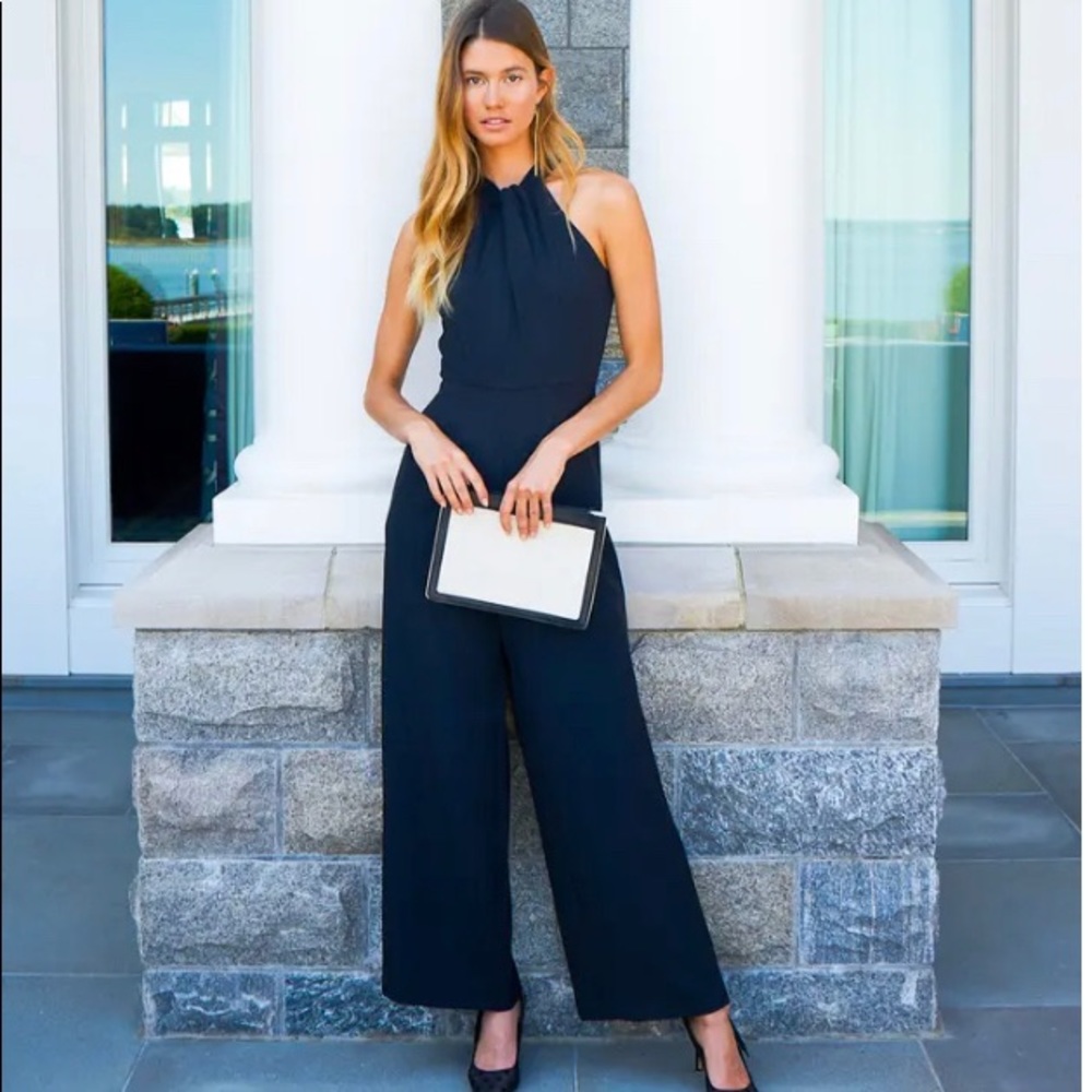 Nordstrom Julia Jordan Halter Neck Jumpsuit